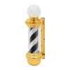 26.7" Barber Pole LED Light, Classic Style Hair Salon Barber Shop Open Sign, Spinning Gold White Black Stripe Light Sign,1.2M Line view 1