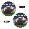 STVYUKL Mini Folding Compact Mirror Pocket Travel Makeup Mirror with 2 X 1x Magnification American Football Portable Folding Small Pocket Mirror for Women Handbag Purse Round Shape view 2