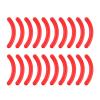 FashionCha 20 Replacement Pads for Eyelash Curlers, Portable Cosmetic Accessory, Universal Fit, red view 1