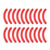 FashionCha 20 Replacement Pads for Eyelash Curlers, Portable Cosmetic Accessory, Universal Fit, red view 4