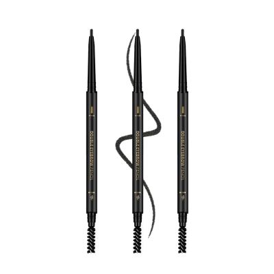 O'CHEAL 3Pcs Black Eyebrow Pencil, Premium Eye Brow Pencil with Spoolie Brush, Longwearing for Perfect Brows, Professional, Precision, Defines, Universal Waterproof Double-ended Eyebrow Pen for Women