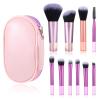 10 Pcs Travel Makeup Brush Set Mini Makeup Brushes Travel Size With Pack Portable Small Eyeshadow Eye Lipstick Foundation Brush Shadow Contour Blush Concealer view 1