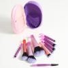 10 Pcs Travel Makeup Brush Set Mini Makeup Brushes Travel Size With Pack Portable Small Eyeshadow Eye Lipstick Foundation Brush Shadow Contour Blush Concealer view 3
