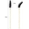 MyAoKuE-UP 300 Pack Disposable Mascara Wands Crystal Gold Handle Brush Lash Wand Eyelash Extension Tool Bulk Makeup Applicator (Mix 6 Color) view 2