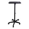 TATARTIST Salon Tray on Wheels Instrument Tattoo Tray Adjustable Service Rolling Tray Hairstylist Cart Tattoo Equipment (Black) view 1