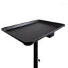 TATARTIST Salon Tray on Wheels Instrument Tattoo Tray Adjustable Service Rolling Tray Hairstylist Cart Tattoo Equipment (Black) view 3