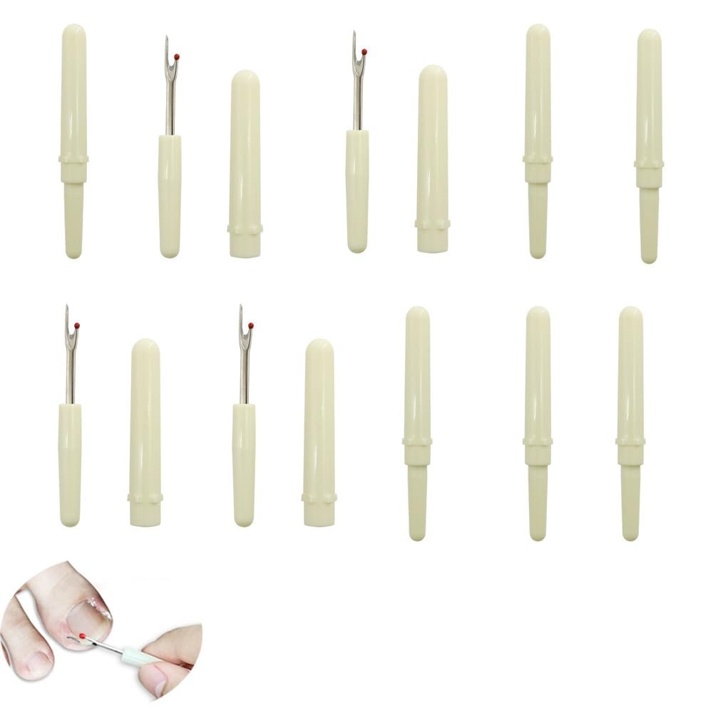 DeaHea 10 Pack Ingrown Toenail Lifter Precision Ingrown Toenail Removal Kit Nail Cleaner Pedicure Tools for Ingrown Toenail Corrector Set Ingrown Toenail Treatment Toenails Straightener Strips