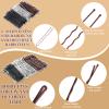 400 Pcs Bobby Pins Set, 2 Inch Hair Pins for Women Girls and U-Shaped Pins for Buns, 5 Colors Brown Blonde Black Styling Pins With Storage Box view 3