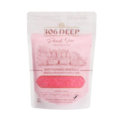 306 Deep Dead Sea Bath Salts Foaming Minerals - Pink Dead Sea Coarse Mineral for Soaking with Lavender Essential Oils, Alternative to Magnesium Flakes and Epsom Salt, Relaxing Bath Products