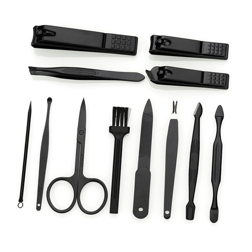 Mikinona 1set Professional Nail Tool Kit for Manicure and Pedicure Nail Clippers and File Set Navy Tools for Home Use and Travel