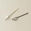 Freshwater Pearl Metal Hair Bobby Pins | Silver view 2