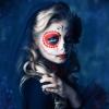 MEICOLY Black White Red Face Body Paint Stick with Setting Powder and Sponges,Clown White Devil Joker Face Paint Makeup,Waterbased Body Paint,Halloween Face Painting for Vampire Skeleton Spiderman view 4