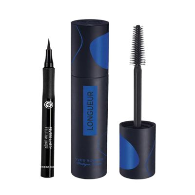 Yves Rocher Permanent Eyeliner Eye Contour Mascara Set of 2 Black 1 ml./7.8 ml