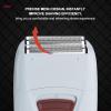 USB Rechargeable Reciprocating Electric Shaver Beard Trimmer for Razor Tool Grey view 3