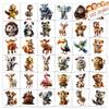 102 PCS Individually Wrapped Cute Animals Temporary Tattoo for kids - Animals Temporary for Girls Boy Body Arm Shoulder Cute Tattoos Stickers, Birthday Party Supplies Gifts for Kids view 1