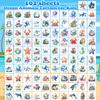 102 PCS Individually Wrapped Ocean Animals Temporary Tattoo for kids - Cute Sea Creature Temporary for Girls Boy Body Arm Shoulder Cute Tattoos Stickers, Birthday Party Supplies Gifts for Kids view 2