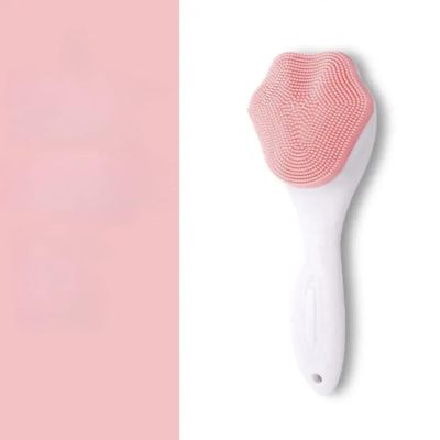 Cat's Claw Silicone face Brush to Clean pores, Cleansing Brush, Long Handle Makeup Remover Brush