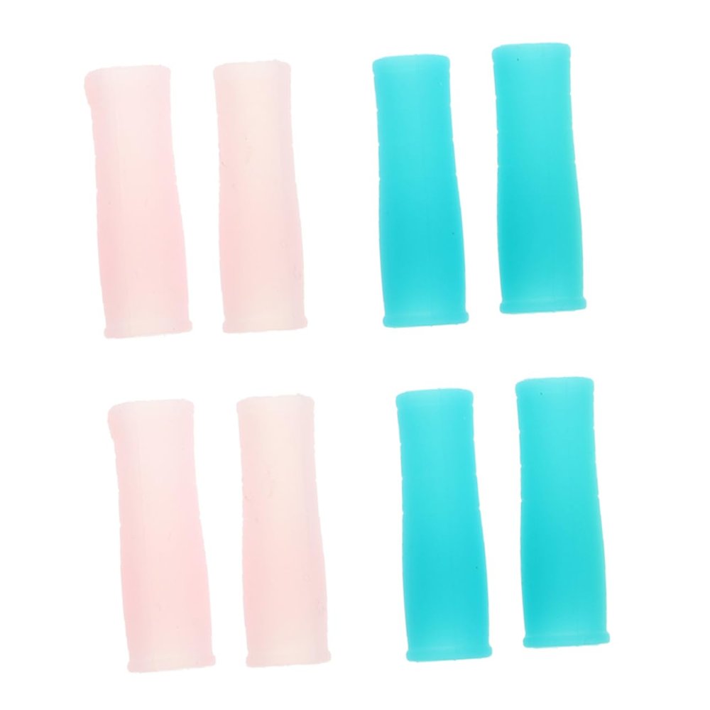 minkissy 8pcs Silicone Nipper Covers for Manicure Tools Cuticle Scissor and Tweezers Protective Sleeves for Home and Salon Use