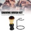 Shaving Brush with Holder Shaving Brush with Stand Men Wet Shaving Beard Brush with Stand for Shaving Cream Soap view 3