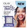 Olay Cleansing Melts + Retinol Face Cleanser, 12ct, Water-Activated Face Wash Cleans, Tones, and Refreshes Skin view 1