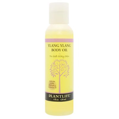 Plantlife Ylang Ylang Body Oil - Moisturizing Natural Body Oil for All Skin Types - Nourishing Dry Skin and Making It Feel Soft and Silky for Women & Men - Bath, Body & Massage Oil - 4oz