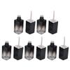 IWOWHERO 5pcs Gradient Black Lip Gloss Tubes Refillable Storage Containers for Lip Color and Lightweight view 1