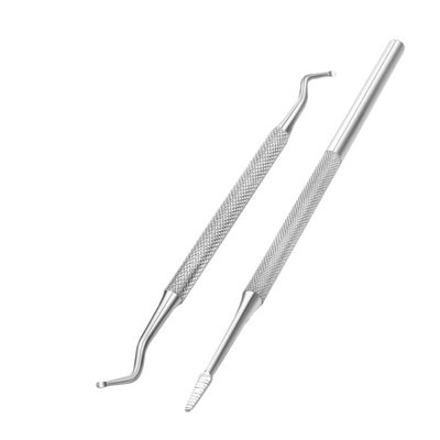 BIUDECO Nail Cuticle Remover Spoon 2pcs Stainless Steel Cuticle Pushers for Toe Nail