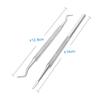 BIUDECO Nail Cuticle Remover Spoon 2pcs Stainless Steel Cuticle Pushers for Toe Nail view 2