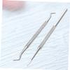 BIUDECO Nail Cuticle Remover Spoon 2pcs Stainless Steel Cuticle Pushers for Toe Nail view 3