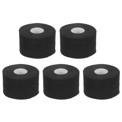 IWOWHERO 5rolls Disposable Barber Neck Strips Odorless Paper Neck Tape for Hair Cutting and Hairdressing Soft and Highly Absorbent Tissue Convenient Protector for Salon Use