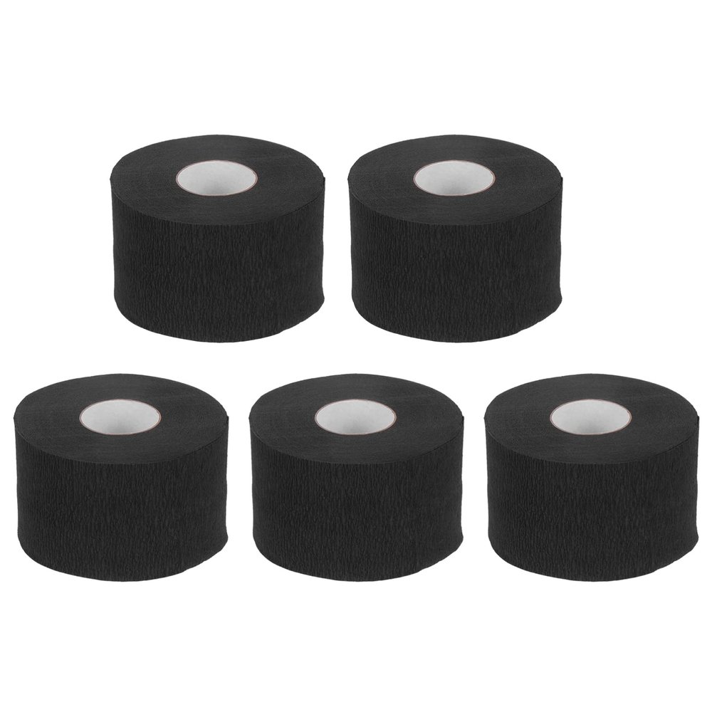 IWOWHERO 5rolls Disposable Barber Neck Strips Odorless Paper Neck Tape for Hair Cutting and Hairdressing Soft and Highly Absorbent Tissue Convenient Protector for Salon Use