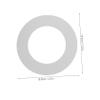 FOMIYES 12sheets Waxing Heater Paper Pads Protect Paper Rings for Wax Machine Gasket Mats for Wax Warmer Spill Control Collars Compatible Hard Soft Sugar view 2