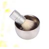 IWOWHERO Beard Brush Bowl Set Shaving Soap Bowl Alloy Handle Food Grade Stainless Steel for Gentle Shaving Experience view 2
