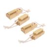 BIUDECO 4pcs Portable Nail Brush and Jute Nail Cleaning Brushes for Fingernails and Toenails Gentle Scrubbing Tools for Manicure and view 1