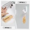 BIUDECO 4pcs Portable Nail Brush and Jute Nail Cleaning Brushes for Fingernails and Toenails Gentle Scrubbing Tools for Manicure and view 3