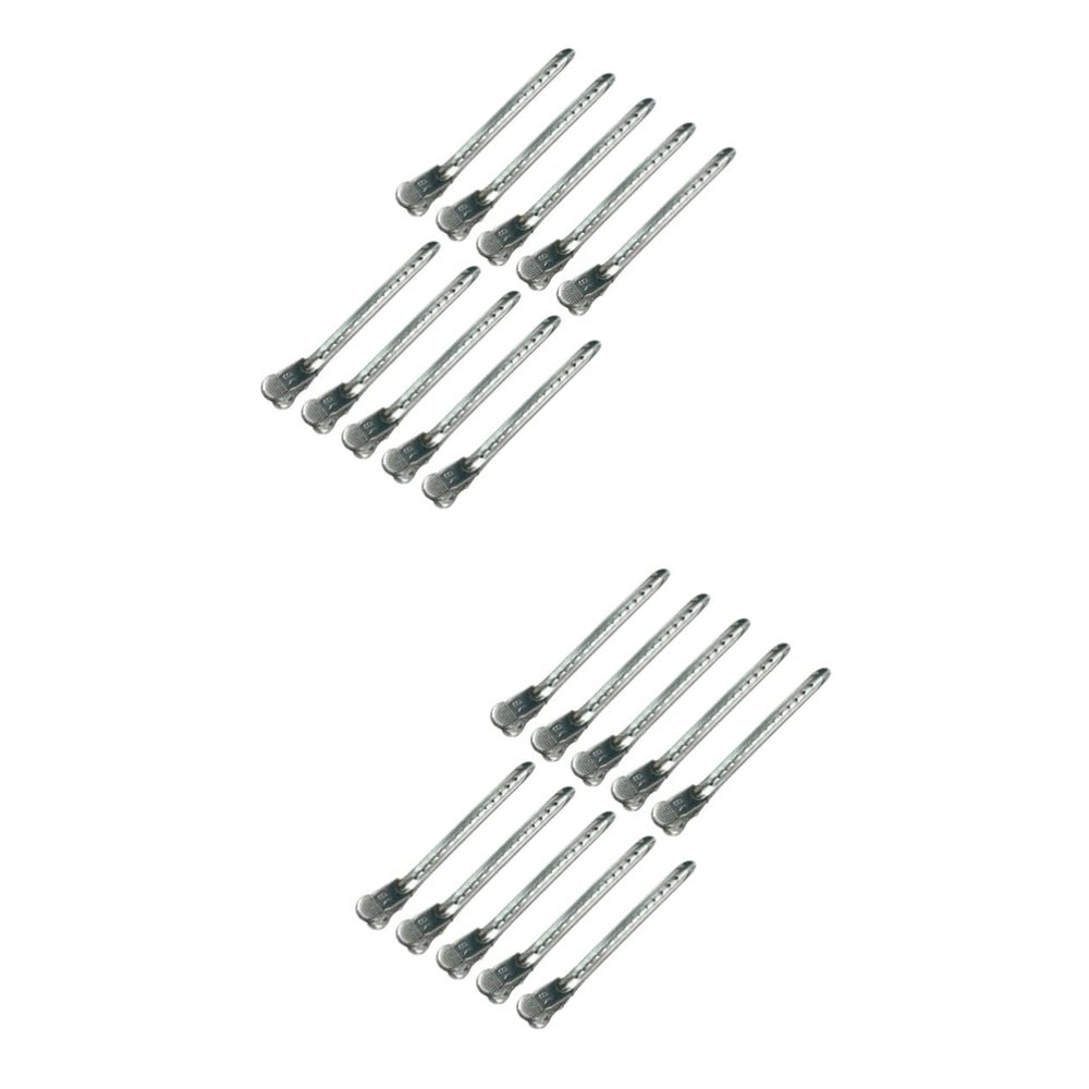 BIUDECO 20pcs Thick Hair Clips Salon Hairdresser Mouth Teeth Hair Clips for Styling Pro Salon Use