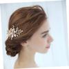 BIUDECO Crystal Pearl Bridal Hair Comb Wedding Hair Combs Clip for Special Occasions Bridal Wedding view 2