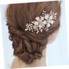 BIUDECO Crystal Pearl Bridal Hair Comb Wedding Hair Combs Clip for Special Occasions Bridal Wedding view 3