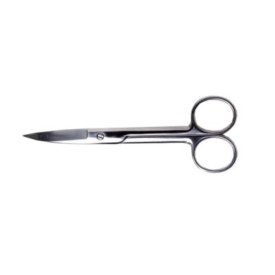 PLAFOPE Stainless Steel Curved Makeup Scissors for Eyebrow Trimming and Tape Cutting Portable Beauty Tool Pvc Packaging