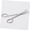 PLAFOPE Stainless Steel Curved Makeup Scissors for Eyebrow Trimming and Tape Cutting Portable Beauty Tool Pvc Packaging view 3