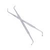 BIUDECO 2PCS Stainless Steel Toenail Nail Cleaner Cuticle Remover Spoon Tool Dual-Sided Design for Pedicure Manicure Care view 1
