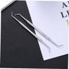 BIUDECO 2PCS Stainless Steel Toenail Nail Cleaner Cuticle Remover Spoon Tool Dual-Sided Design for Pedicure Manicure Care view 2