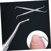 BIUDECO 2PCS Stainless Steel Toenail Nail Cleaner Cuticle Remover Spoon Tool Dual-Sided Design for Pedicure Manicure Care view 4