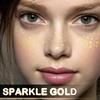 10 PCS Gold Glitter Freckles Face Tattoo Sparkles Makeup Patches Stickers for Women Girls Fairy Rave Festival Trinkets Accessories view 3