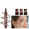 2-in-1 Magic Eyebrow Pencil | 2024 3D Waterproof Microblading Pen | 4-Fork Tip with Liquid Eyeliner | Natural Look (4 Colors) view 3