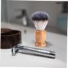IWOWHERO Beard Brush for Men Wood Handle Synthetic Nylon Bristles Comb Perfect for Travel view 2