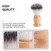 IWOWHERO Beard Brush for Men Wood Handle Synthetic Nylon Bristles Comb Perfect for Travel view 4
