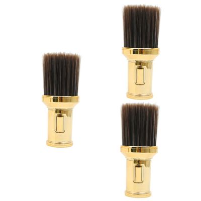 BIUDECO 3pcs Broken Hair Brush for Neck Cleaning Duster Brush for Hair Cutting and Beard Styling for Barbers and Salon Use