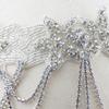 1920s Flapper Headpiece, Roaring 20s Beaded Headband, Great Gatsby Headband Chain for Women Vintage Hair Accessory (HD6092white) view 4