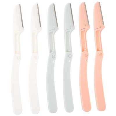 VINTORKY 12pcs Portable Eyebrow Hair Shaper Kit Facial for Women Precision Trimmer for Eyebrows Facial Hair Bikini Area Random Colors